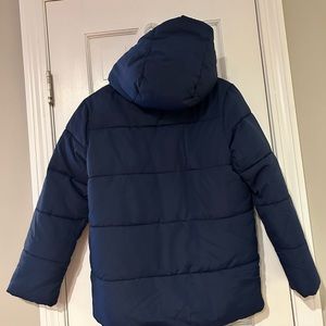 Boden 11-12Y Blue Hooded Winter Coat